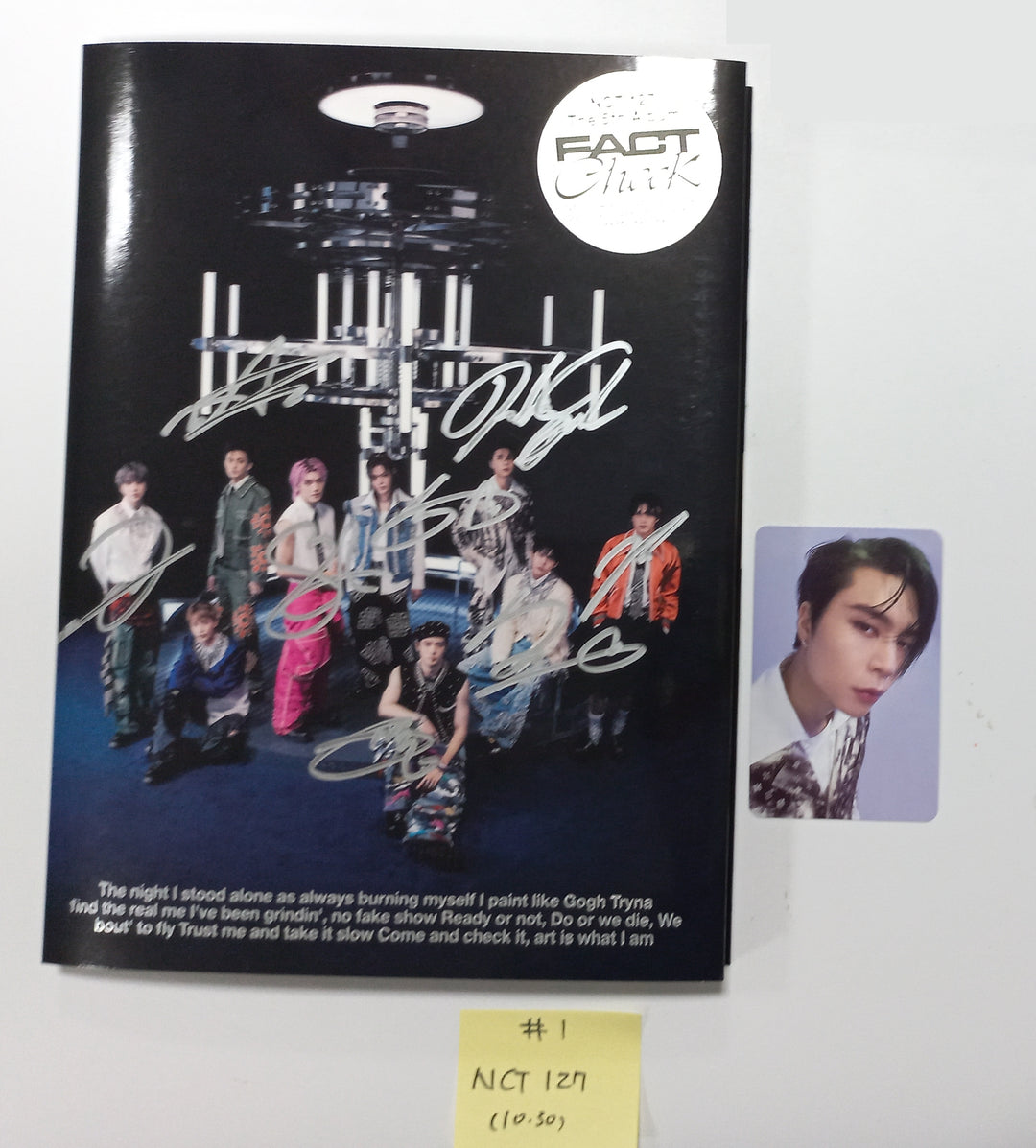 NCT 127 "Fact Check" - Hand Autographed(Signed) Promo Album - Please Read ! [23.10.30]