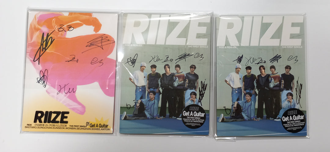 RIIZE "Get A Guitar" - Hand Autographed(Signed) Promo Album [23.10.30]