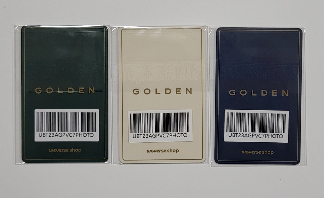 Jung Kook "Golden" - Weverse Shop Pre-Order Benefit PVC Photocard [23.11.10]