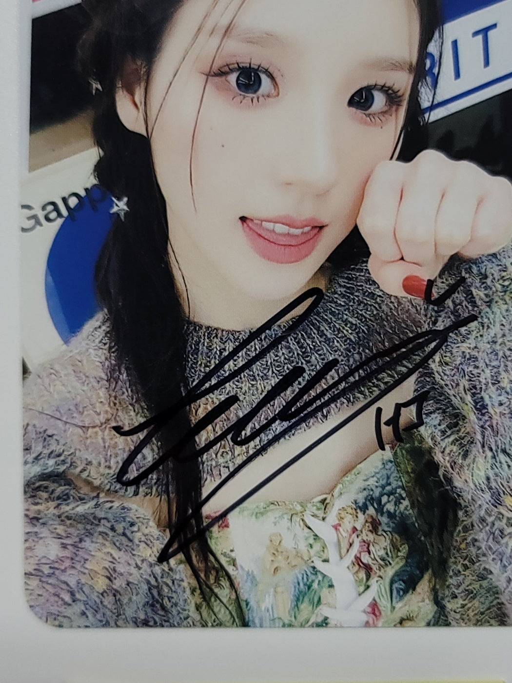 HeeJin 1st Mini "K" - Hand Autographed(Signed) Mini Postcard [23.11.10]