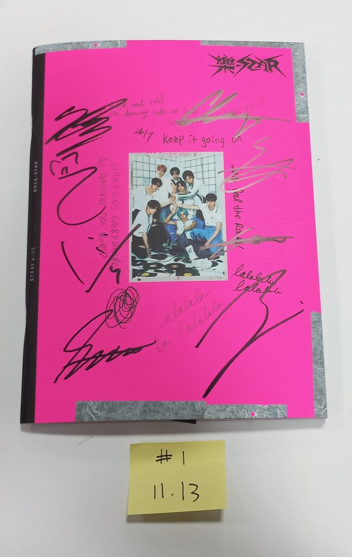 Stray Kids "樂-Star" - Hand Autographed(Signed) Promo Photocard [23.11.13]