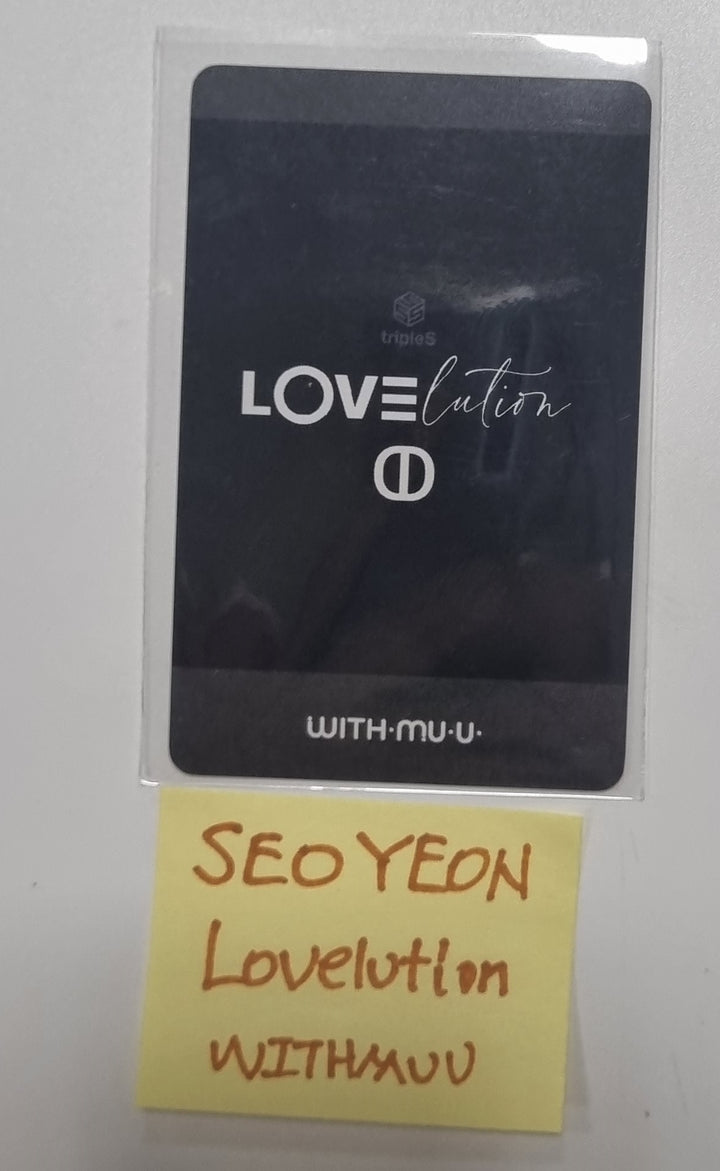 Seoyeon (Of TripleS) "LOVElution : MUHAN" - Hand Autographed(Signed) Polaroid Type Photocard [23.11.21]