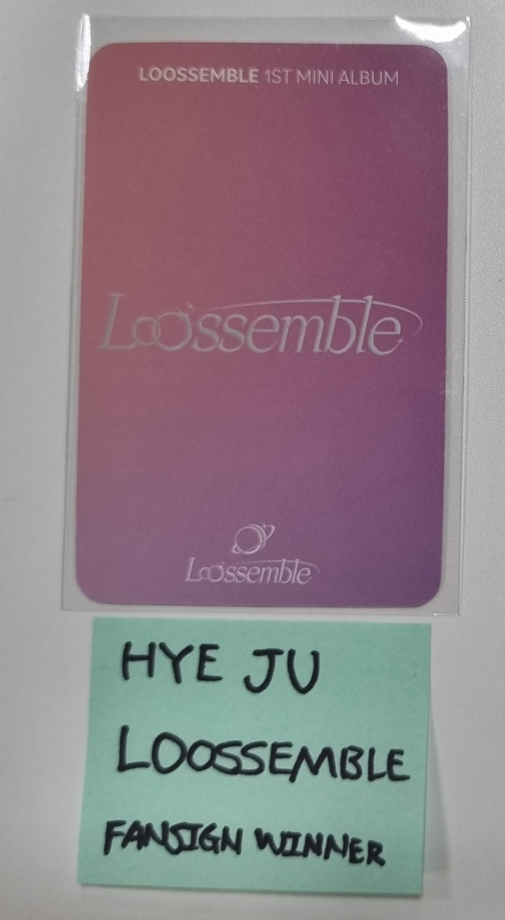 Hyeju (Of LOOSSEMBLE) "LOOSSEMBLE" - Fansign Event Winner Photocard [23.11.22]