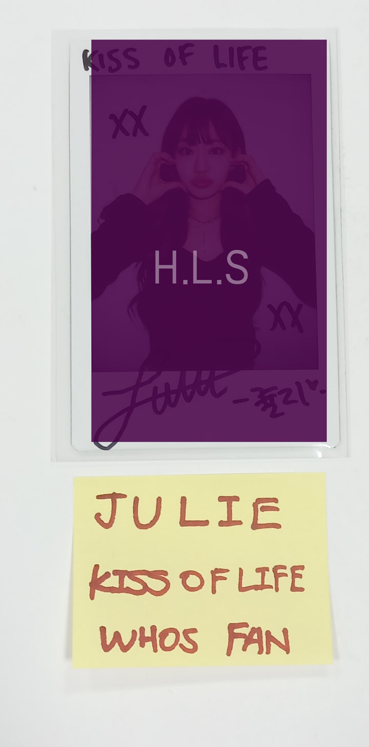 JULIE (Of KISS OF LIFE) "KISS OF LIFE" - Hand Autographed(Signed) Polaroid [23.11.23]