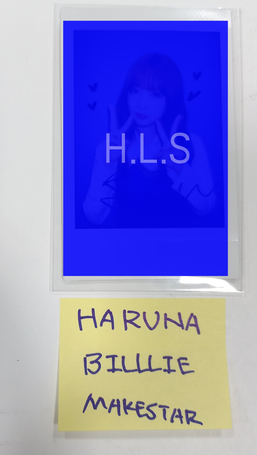 HARUNA (Of Billlie) "side-B : memoirs of echo unseen" - Hand Autographed(Signed) Polaroid [23.11.23]