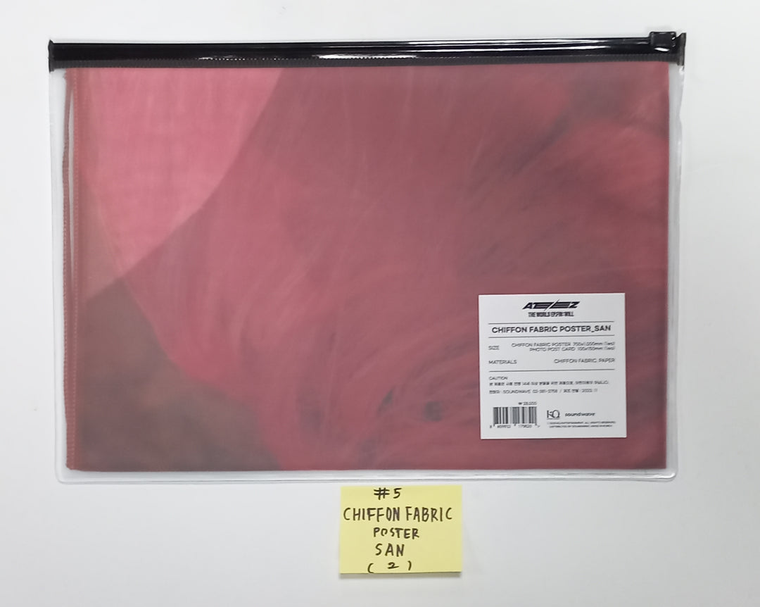 ATEEZ "THE WORLD EP.FIN : WILL" - Pop-Up Exhibition & Store Official MD [Tincase Instant Photo Set, Chiffon Fabric Poster, Photocard Binder, Photocard Holder, Pouch] [23.11.29]