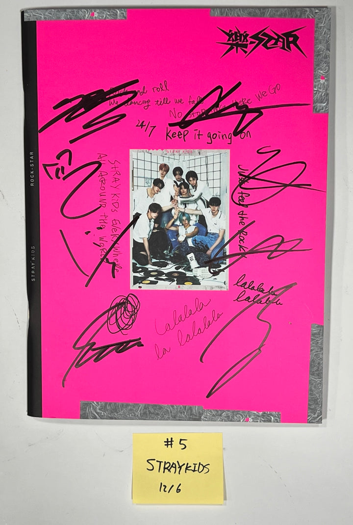 Stray Kids "樂-Star", ZEROBASEONE (ZB1) "MELTING POINT" - Hand Autographed(Signed) Promo Photocard [23.12.06]