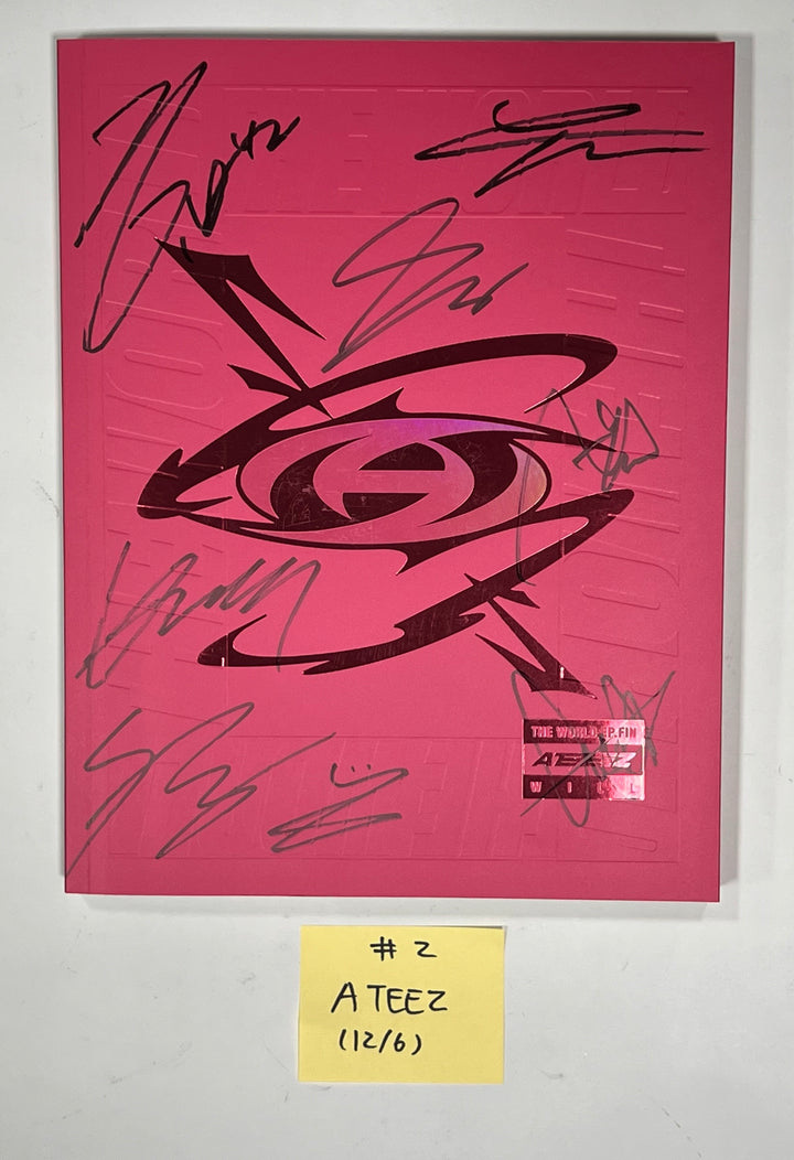 ATEEZ "THE WORLD EP.FIN : WILL", THE BOYZ "PHANTASY" - Hand Autographed(Signed) Promo Album [23.12.06] (Restocked 12/7)