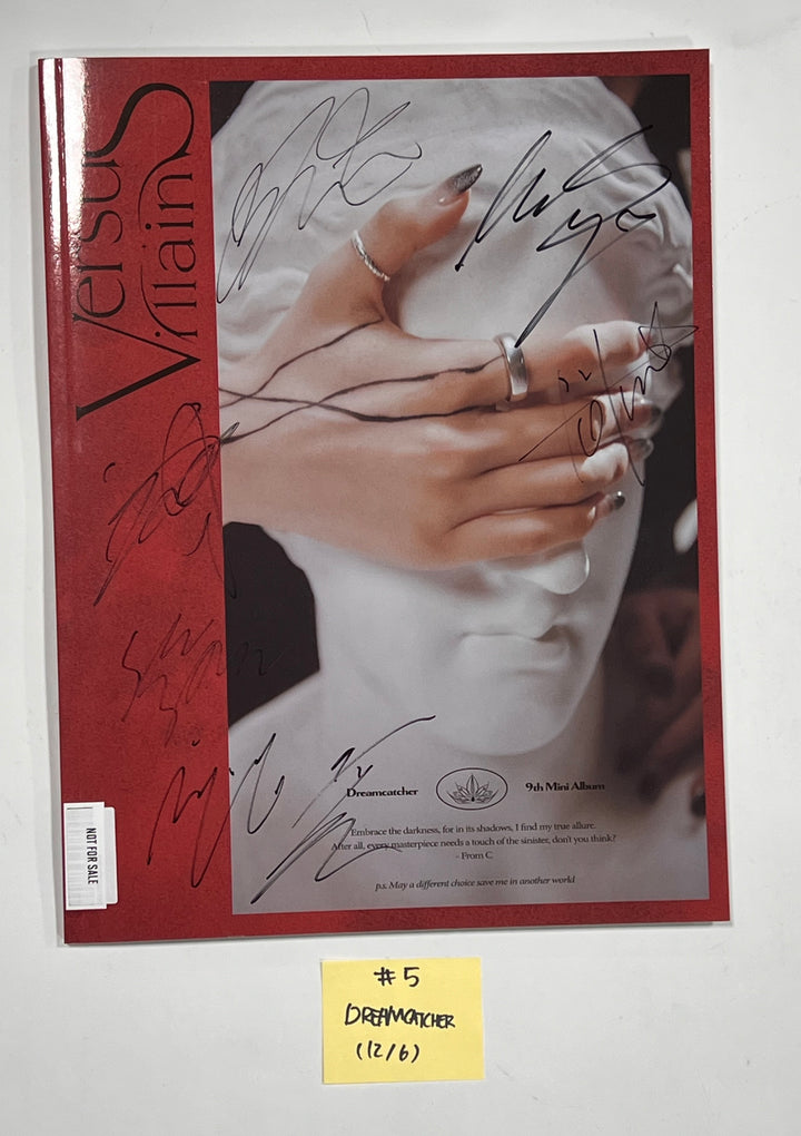 Aespa "Drama", Dreamcatcher "VillainS", Red Velvet "Chill Kill" - Hand Autographed(Signed) Promo Album [23.12.06]