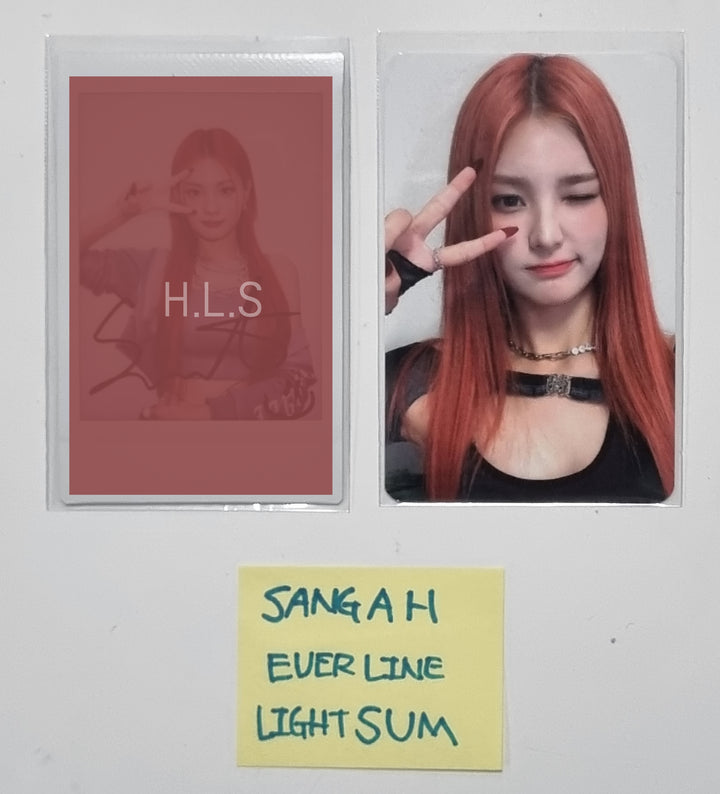 SANGAH (Of Lightsum) 'Honey or Spice' - Hand Autographed(signed) Polaroid+ Eveline Fansign Event Photocard [23.12.07]