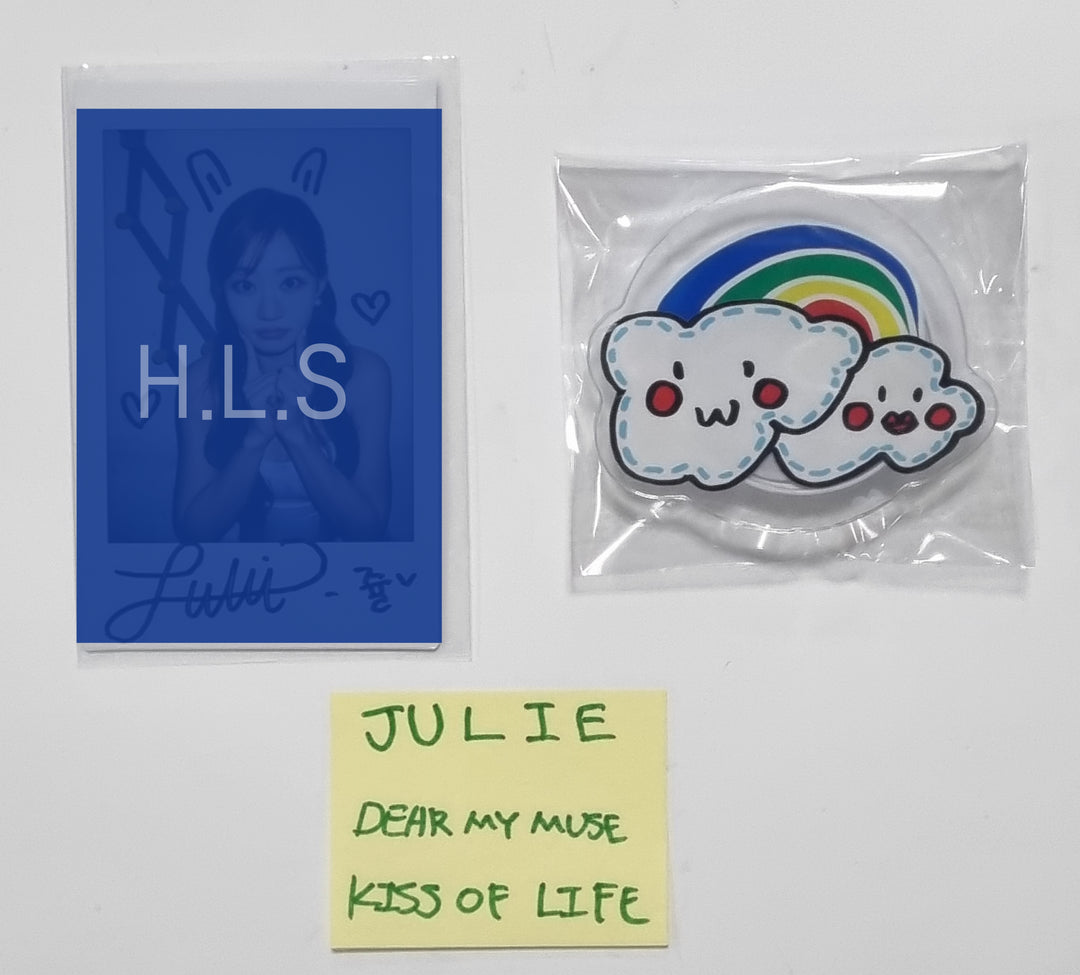 JULIE (Of KISS OF LIFE) "KISS OF LIFE" - Hand Autographed(Signed) Polaroid + Hand Grip Tok [23.12.07]