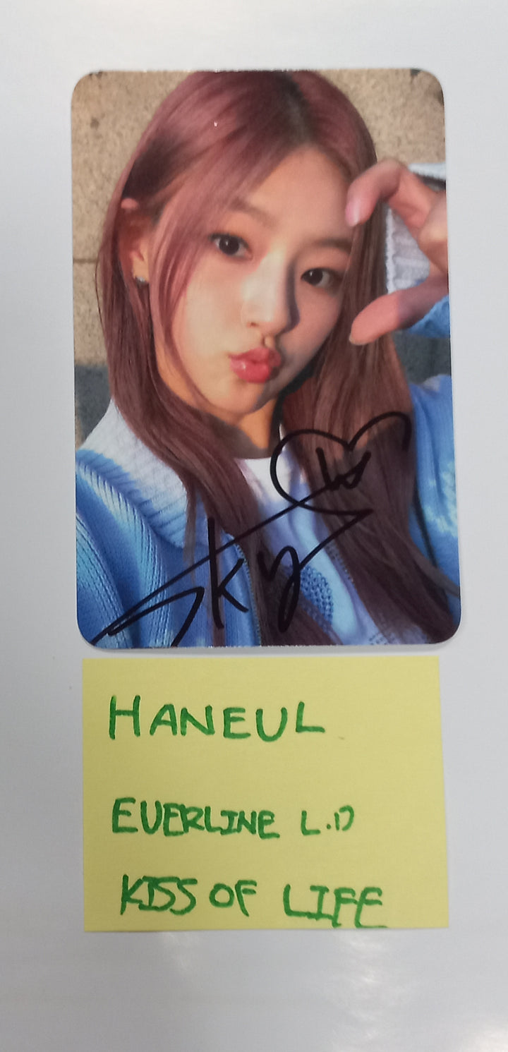 HANEUL (Of KISS OF LIFE) "KISS OF LIFE" - Hand Autographed(Signed) Photocard [23.12.08]