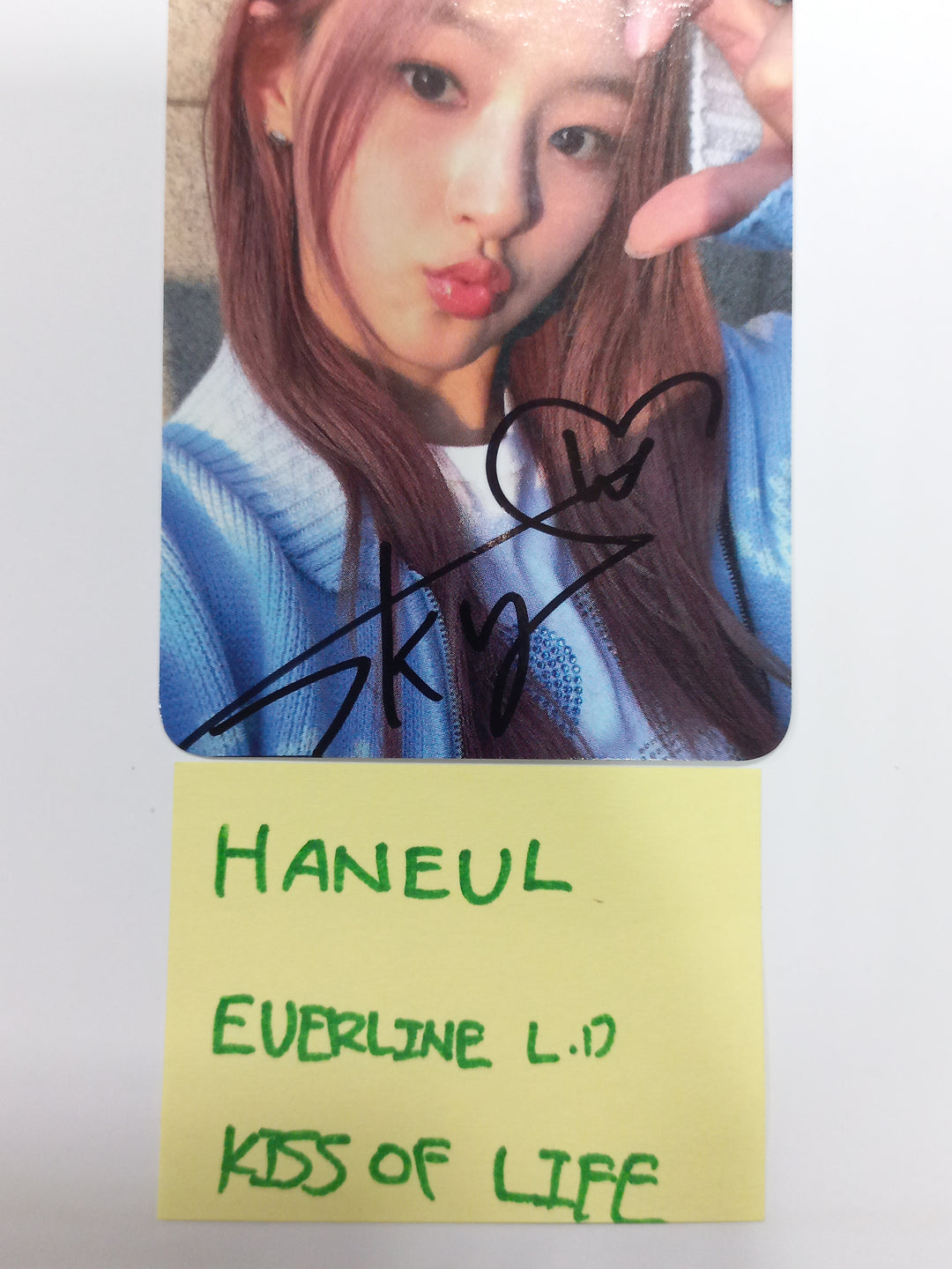 HANEUL (Of KISS OF LIFE) "KISS OF LIFE" - Hand Autographed(Signed) Photocard [23.12.08]