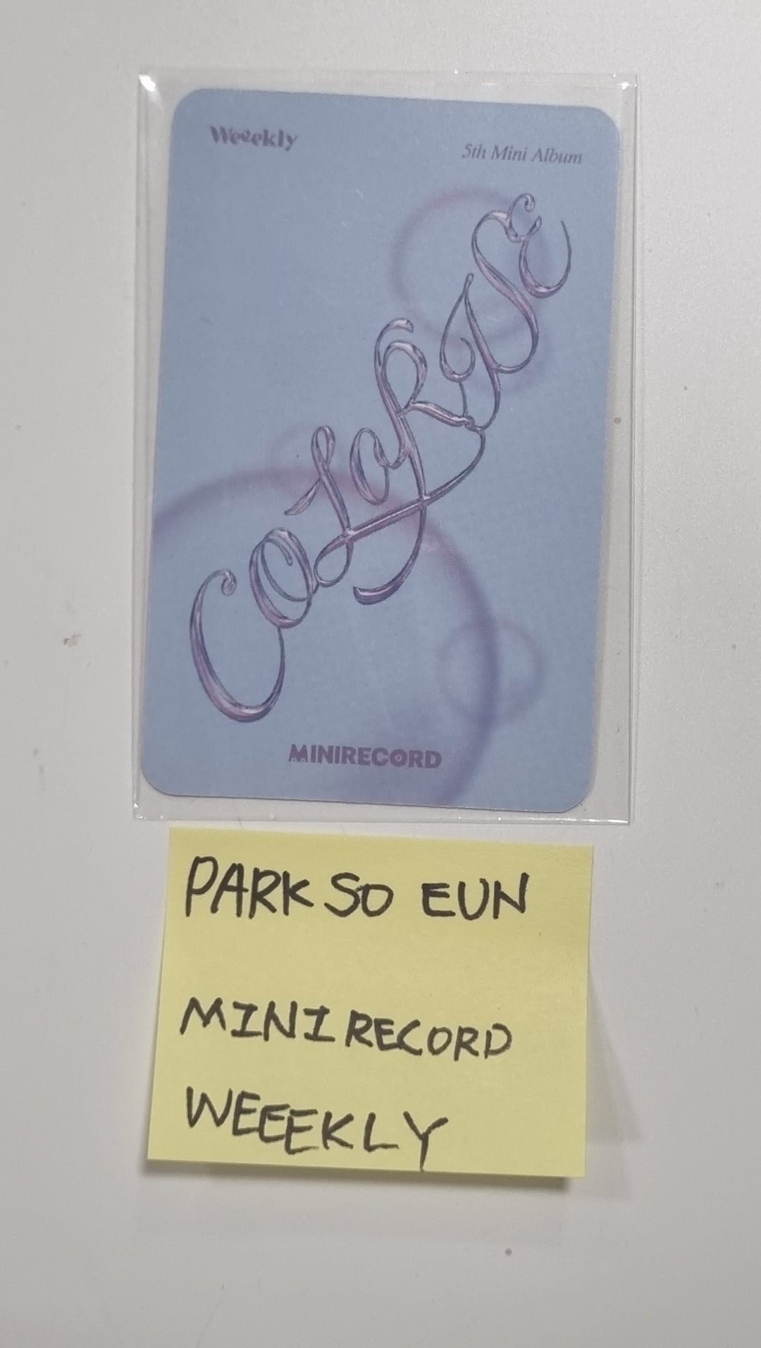 Park Soeun (Of Weeekly) "ColoRise" 5th mini - Hand Autographed(Signed) Photocard [23.12.12]
