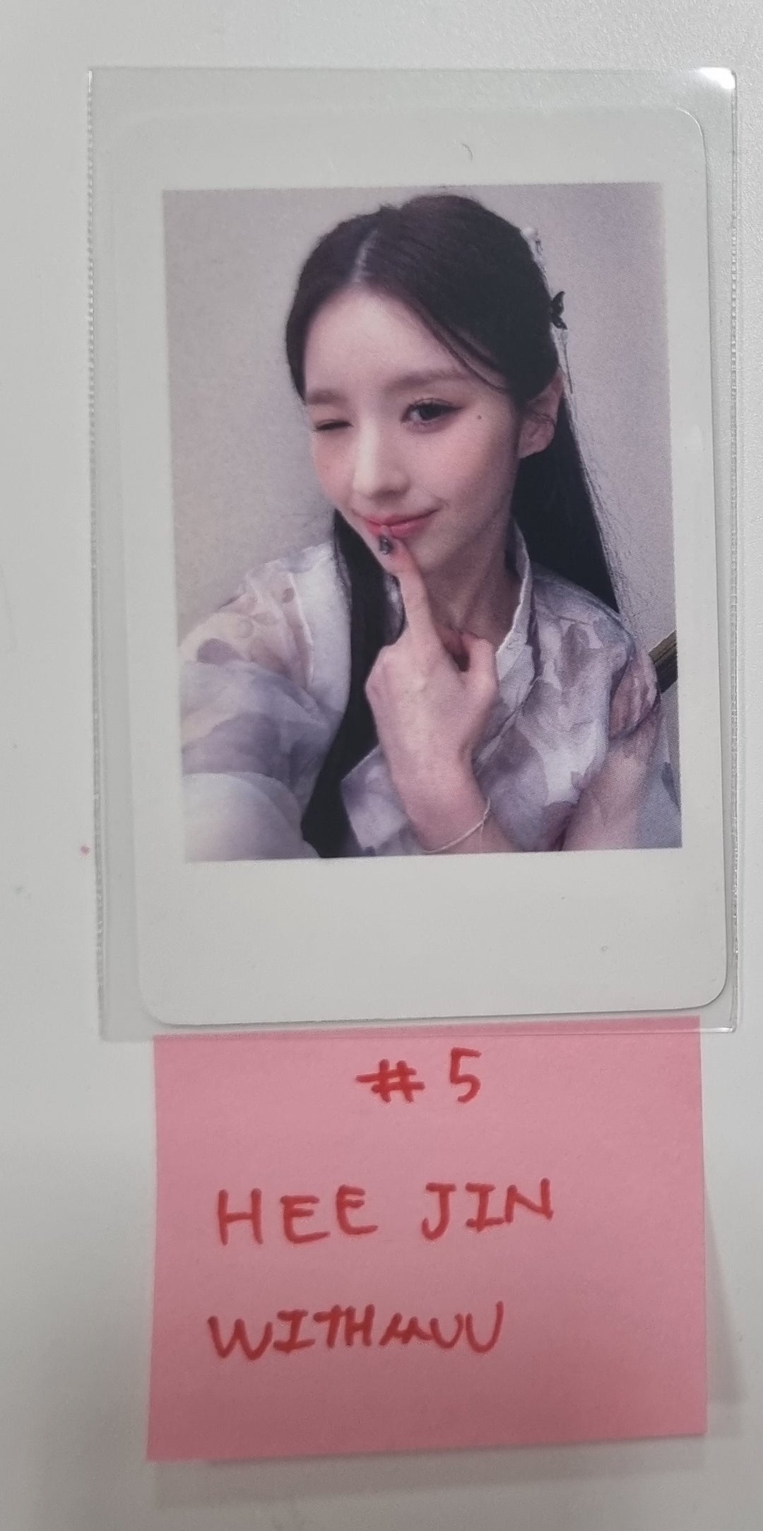 HeeJin "K" - Withmuu Fansign Event Polaroid Type Photocard [23.12.13]