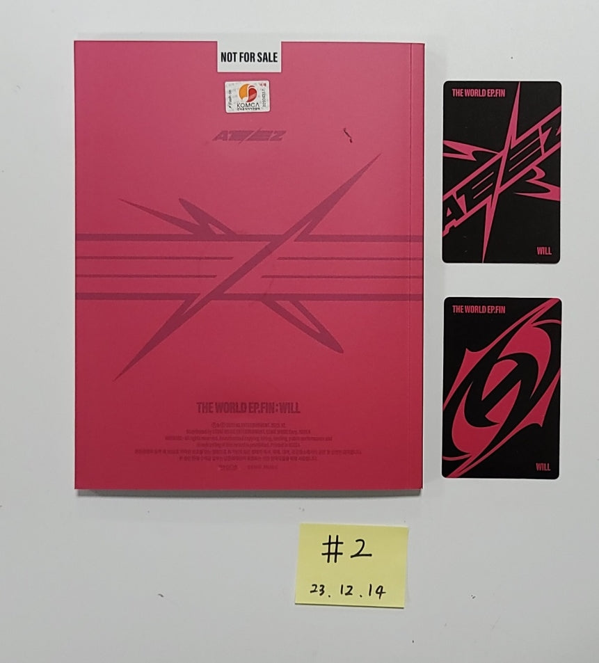 ATEEZ "THE WORLD EP.FIN : WILL" - Hand Autographed(Signed) Promo Album [23.12.14]