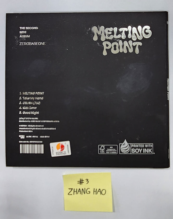 ZEROBASEONE (ZB1) "MELTING POINT" - Hand Autographed(Signed) Album (Digipak Ver) [23.12.18]