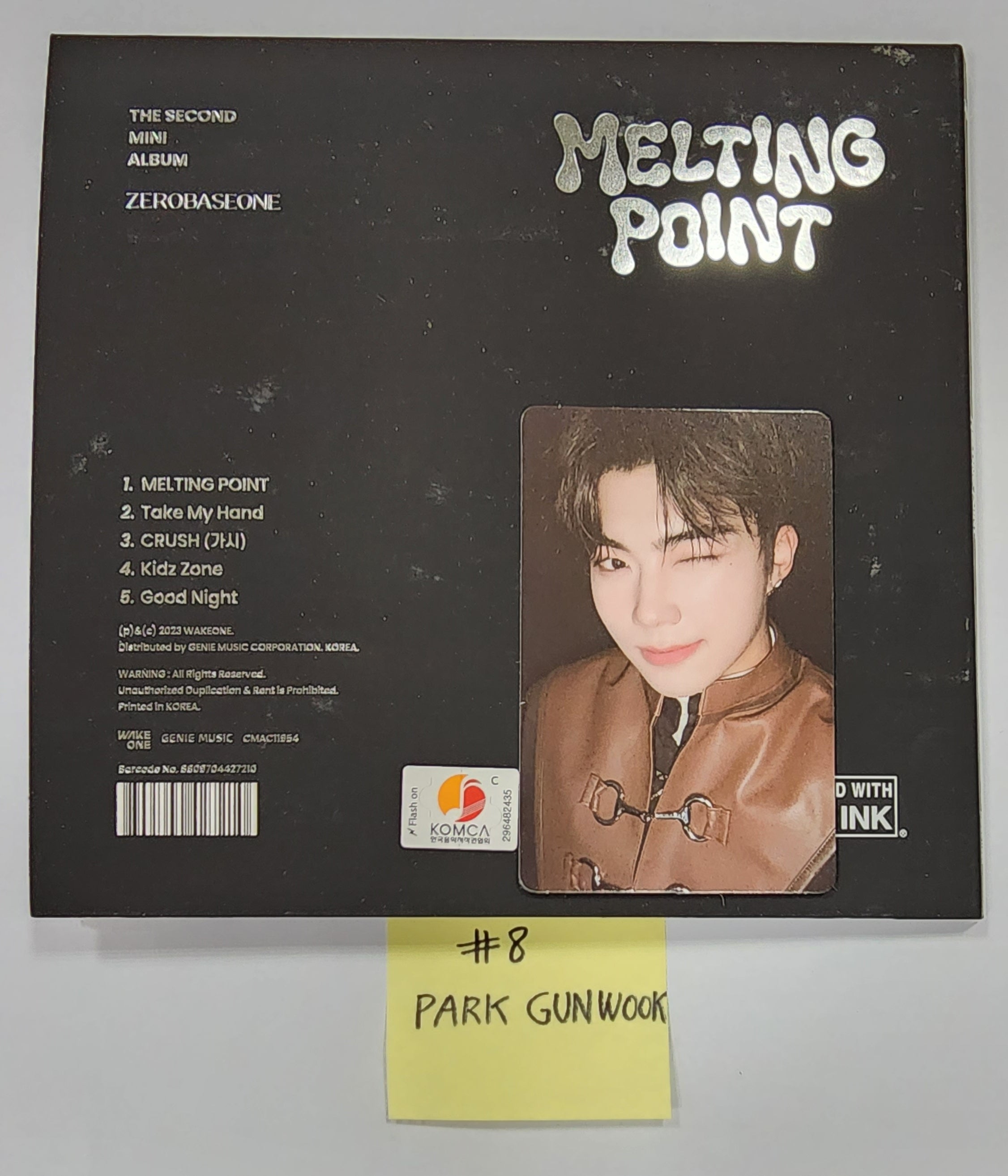ZEROBASEONE(ZB1) 直筆サイン MELTING POINT ZEROBASEONE ZB1 - 2nd Mini Album MELTING POINT CD+Pre-Order