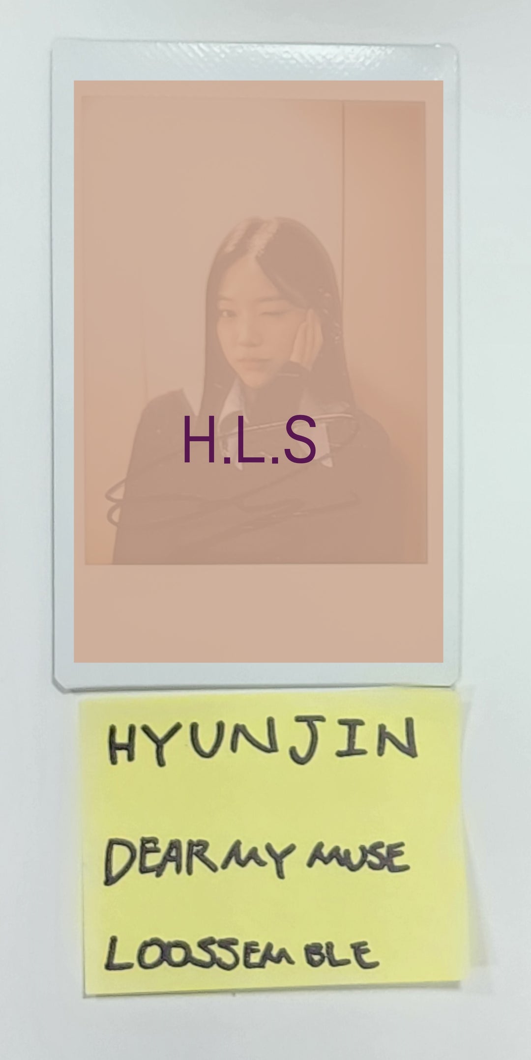 Hyunjin (Of Loossemble) "Loossemble" - Hand Autographed(Signed) Polaroid [23.12.19]