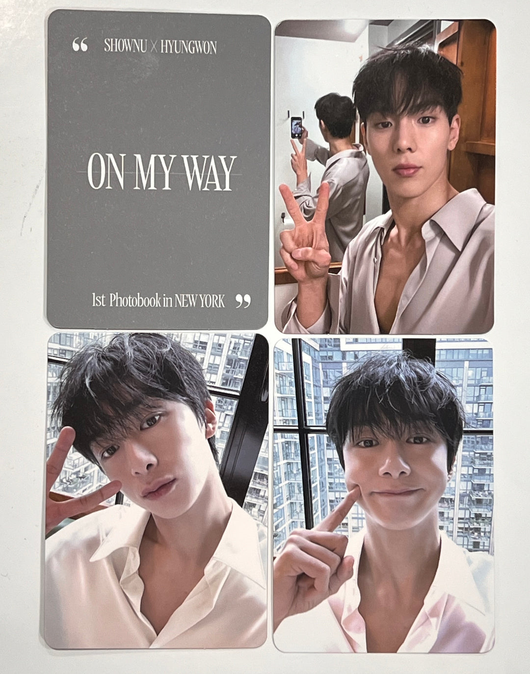 Shownu X Hyungwon "On My Way" 1st Photobook - Soundwave Fansign Event Photocard [23.12.20]