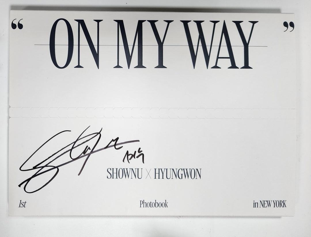 Shownu X Hyungwon  "On My Way" 1st Photobook - Hand Autographed(Signed) Photobook [23.12.20]