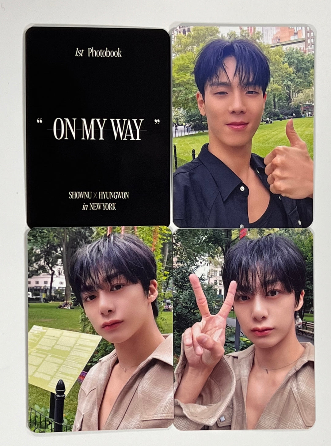 Shownu X Hyungwon "On My Way" 1st Photobook - Apple Music Fansign Event Photocard [23.12.20]