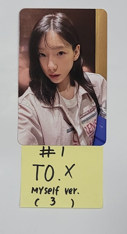 TAEYEON "To. X" - Official Photocards, Postcards, Printed Photograph [Myself Ver.] [23.12.26]
