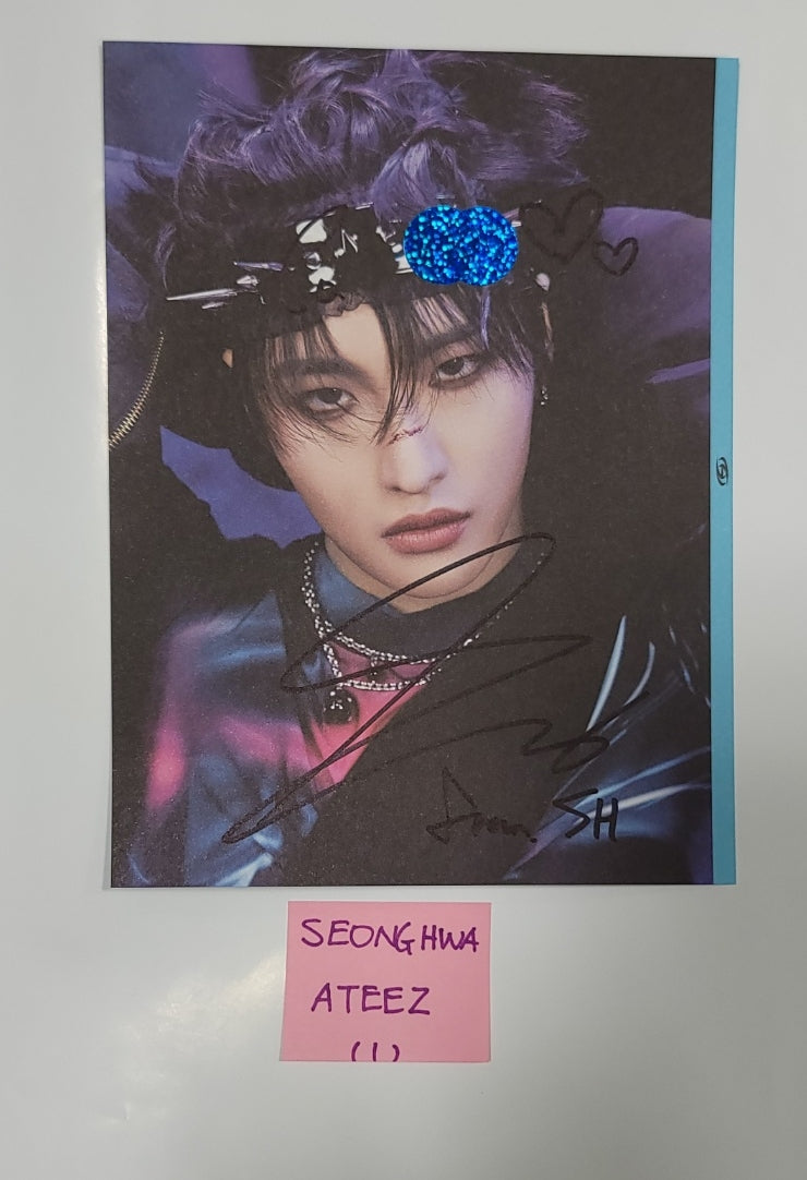 Seonghwa (Of ATEEZ) "THE WORLD EP.FIN : WILL" - A Cut Page From Fansign Event Album [23.12.27]