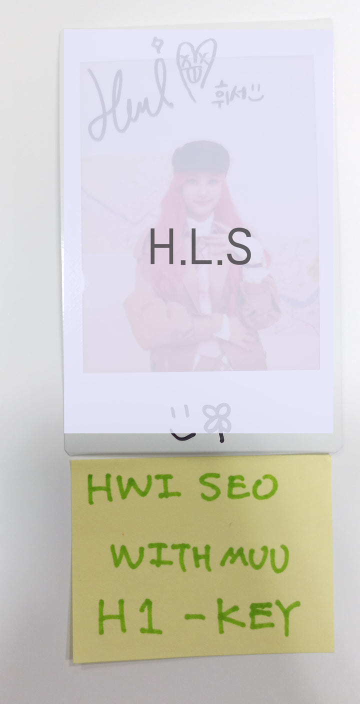Hwiseo (Of H1-KEY) 2024 SEASON’S GREETINGS "SEOUL TOUR" - Hand Autographed(Signed) Polaroid [23.12.29]