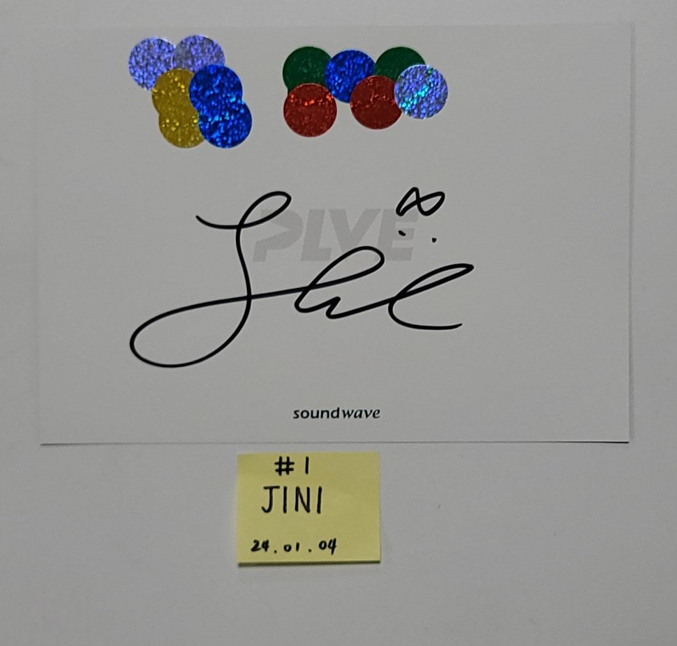 JINI "An Iron Hand In A Velvet Glove" - Hand Autographed(Signed) Paper [24.1.4]
