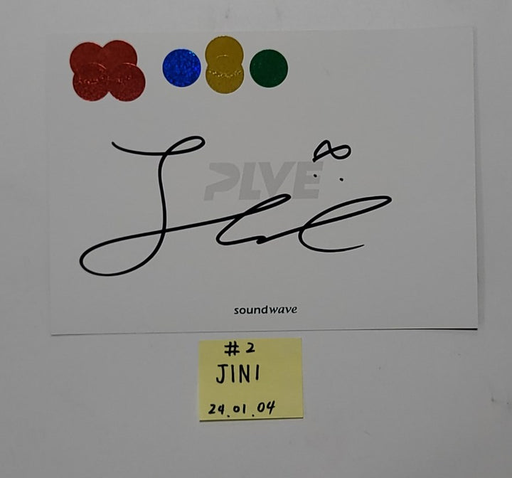 JINI "An Iron Hand In A Velvet Glove" - Hand Autographed(Signed) Paper [24.1.4]