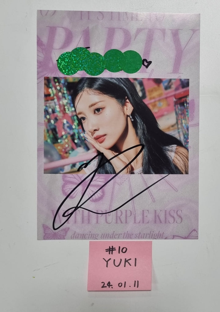 PURPLE KISS "FESTA" - A Cut Page From Fansign Event Album [24.1.11]