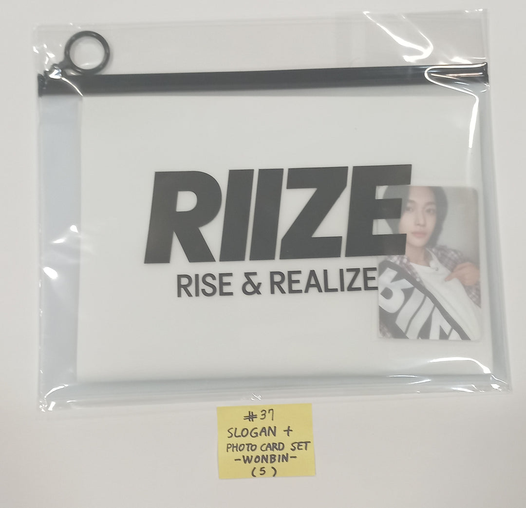 RIIZE - 「RIIZE UP」ポップアップストア MD [A3ポスター、ポストカードセット、スローガン+フォトカードセット、ミニ扇子+フォトセット、アクリルターニングスタンドセット、重ねフォトカードセット、フォトホルダー+カットフォト4枚セット] (2) [ 24.1.12]