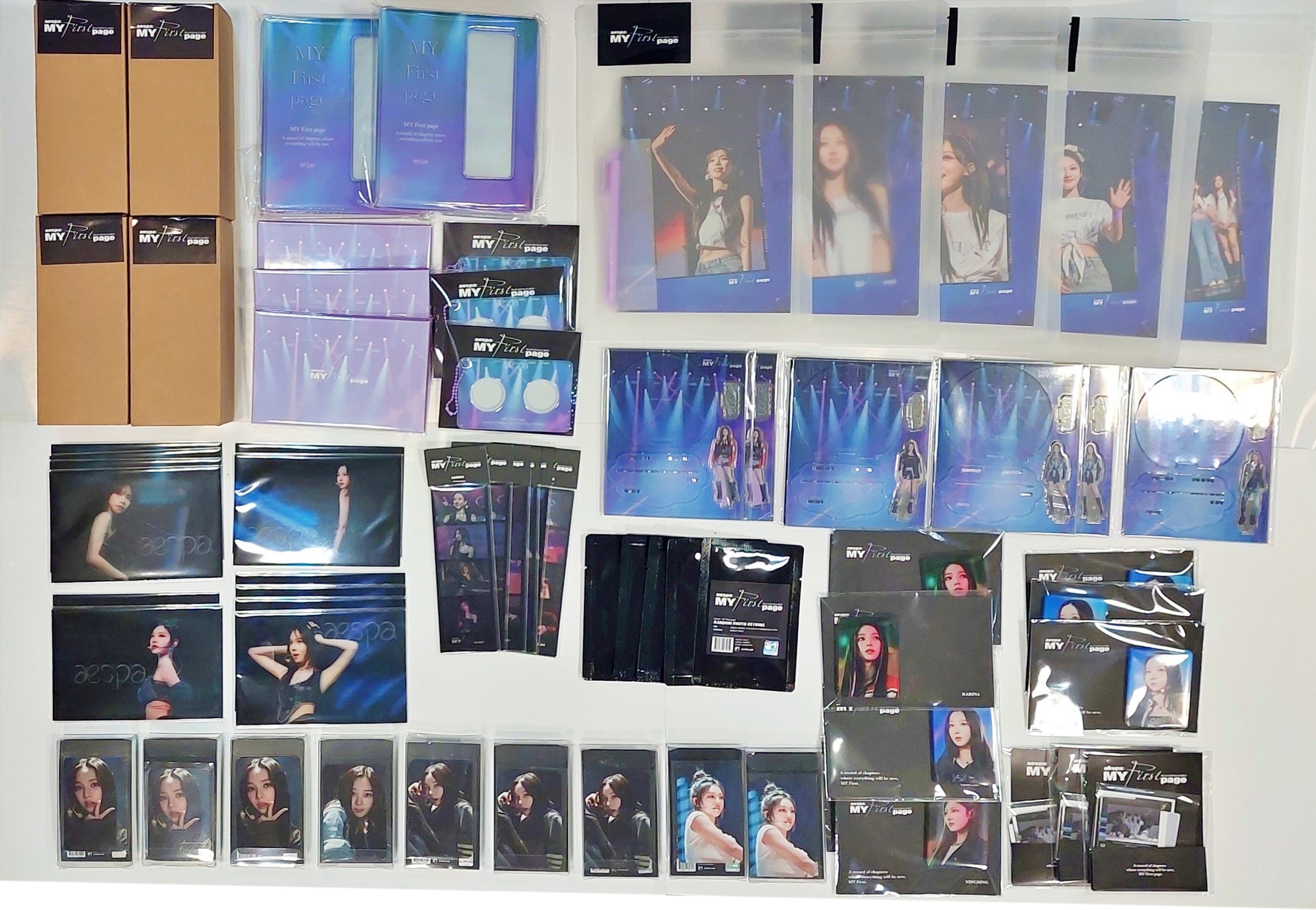 Aespa - My First Page 2nd, 3rd Official MD [ID Photo Holder, Metal