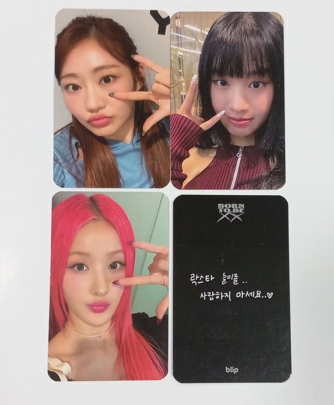 KISS OF LIFE "Born to be XX" - Blip Fansign Event Photocard [24.1.19]