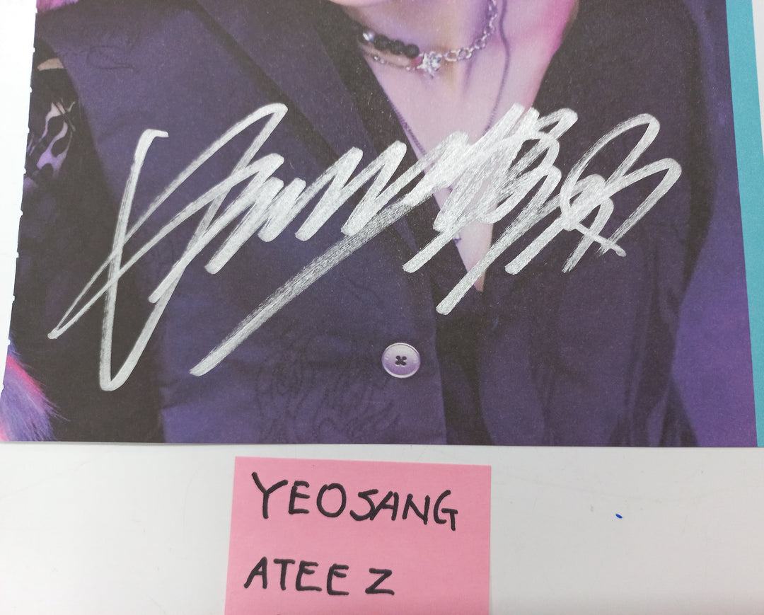 Yeosang (Of ATEEZ) "THE WORLD EP.FIN : WILL" - A Cut Page From Fansign Event Album [24.1.24]