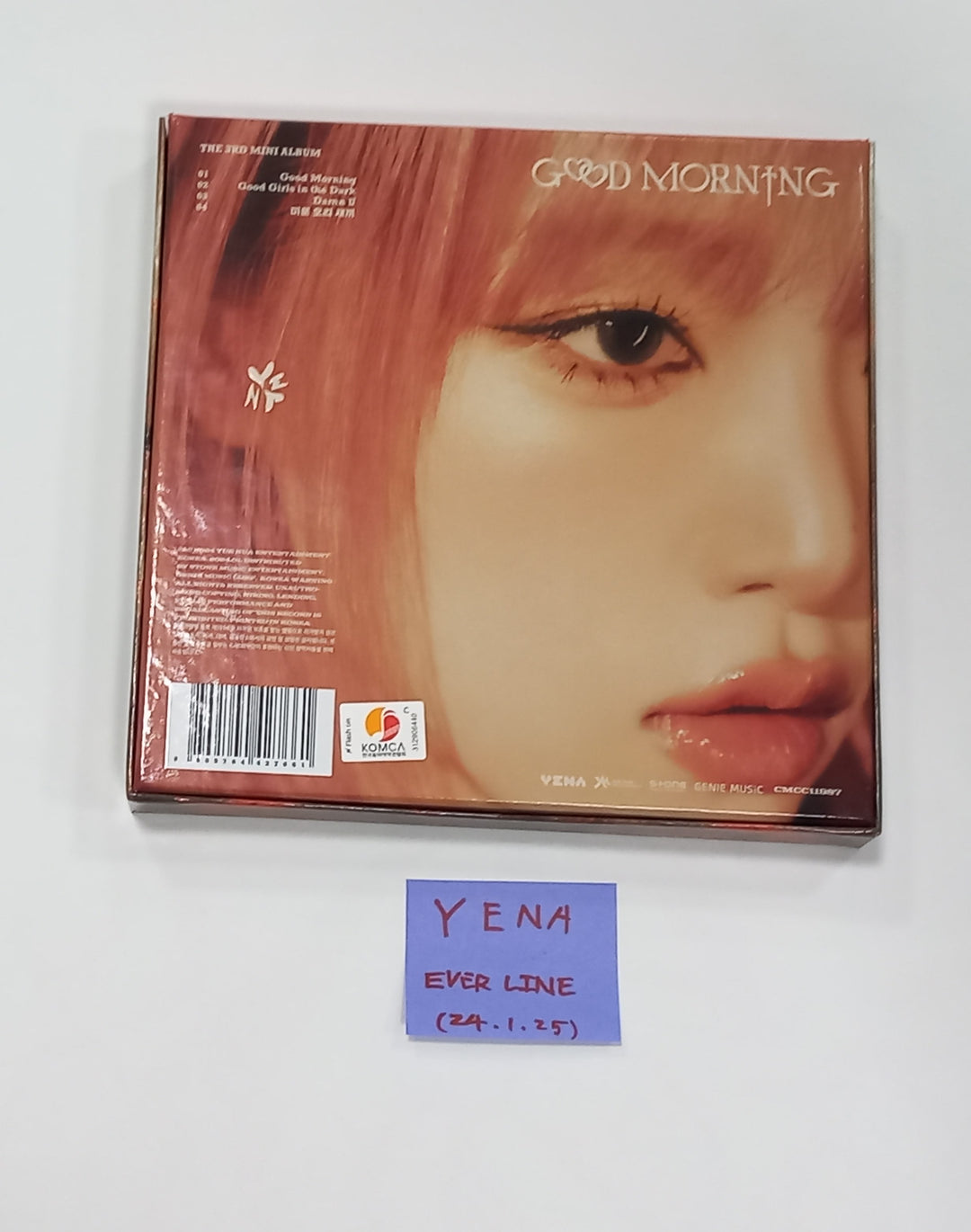 Yena "Good Morning" 3rd Mini - Hand Autographed(Signed) Album [24.1.25]