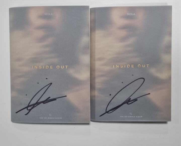 Seola "Inside Out" 1st Mini - Hand Autographed(Signed) Promo Album [24.1.26]