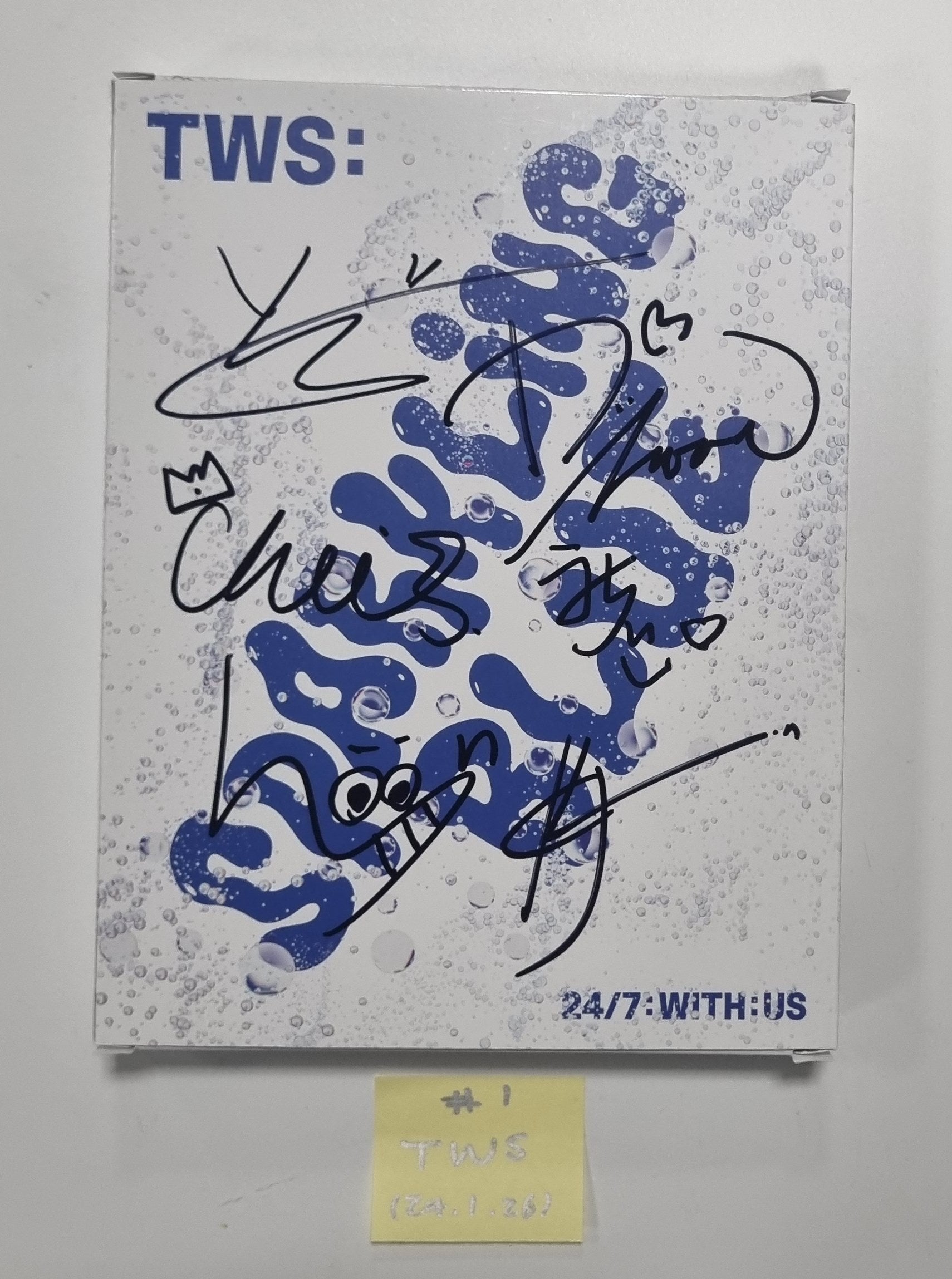 TWS Sparkling Blue サイン入り TWS 