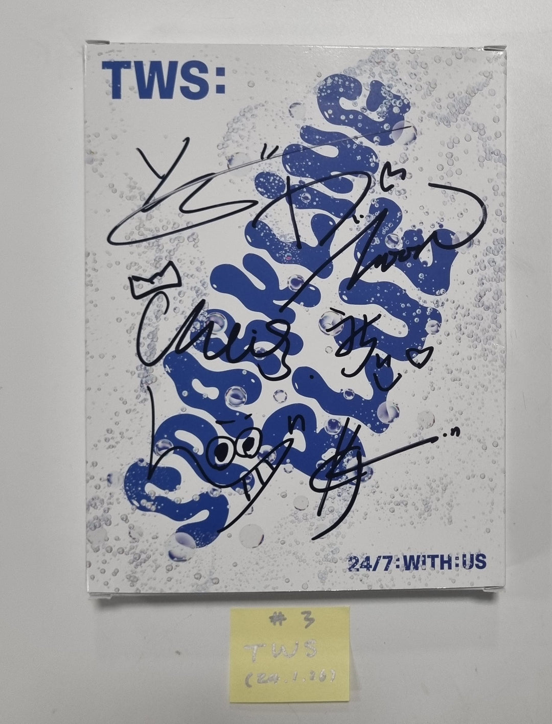 TWS "Sparkling Blue" 1st Mini - Hand Autographed(Signed) Promo Album [24.1.26]
