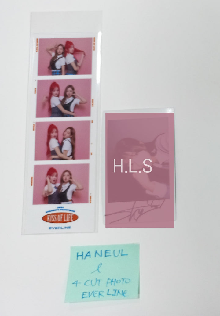 Haneul (Of KISS OF LIFE) "Born to be XX" - Hand Autographed(Signed) Polaroid & 4 Cut Photo [24.1.29]