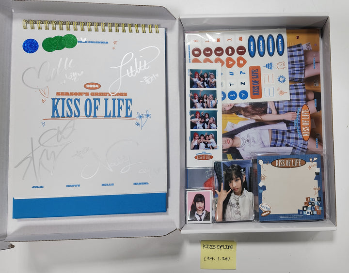 KISS OF LIFE - Hand Autographed(Signed) 2024 Season's Greetings [24.1.29]