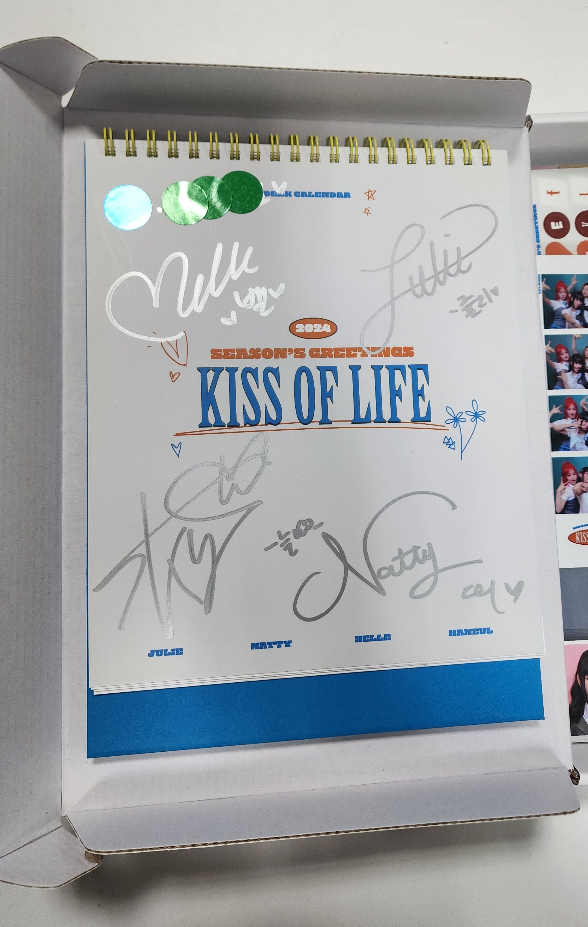 KISS OF LIFE Hand Autographed Signed 2024 Season S Greetings 24 1   KakaoTalk 20240129 172414241 03 