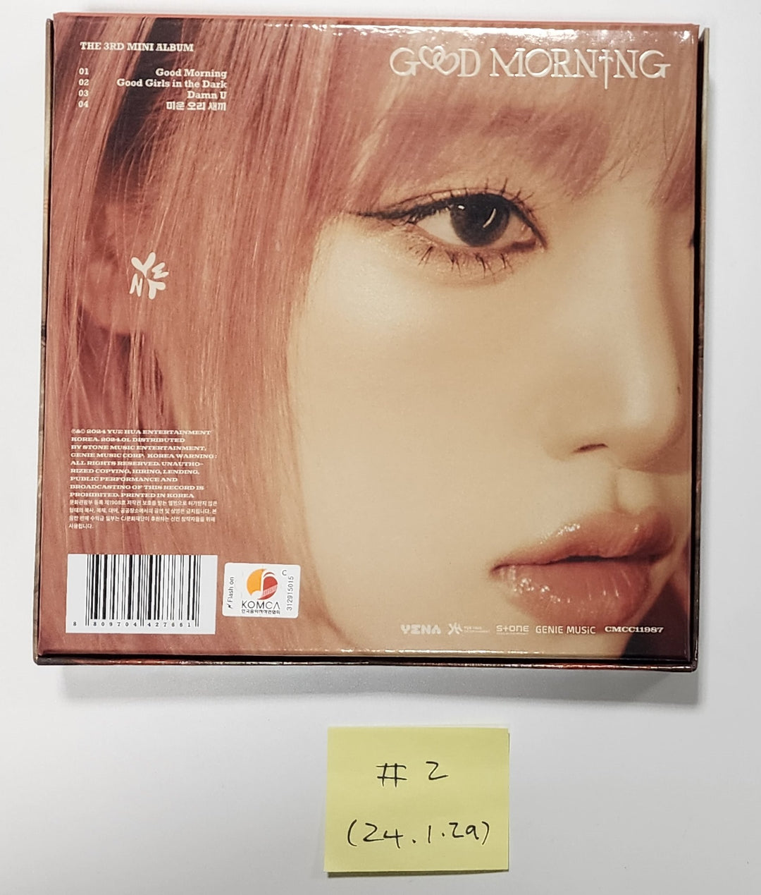 Yena "Good Morning" 3rd Mini - Hand Autographed(Signed) Album [24.1.29]