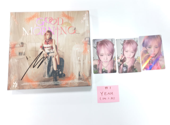 Yena 3rd Mini "Good Morning" - Hand Autographed(Signed) Promo Album [24.1.30]