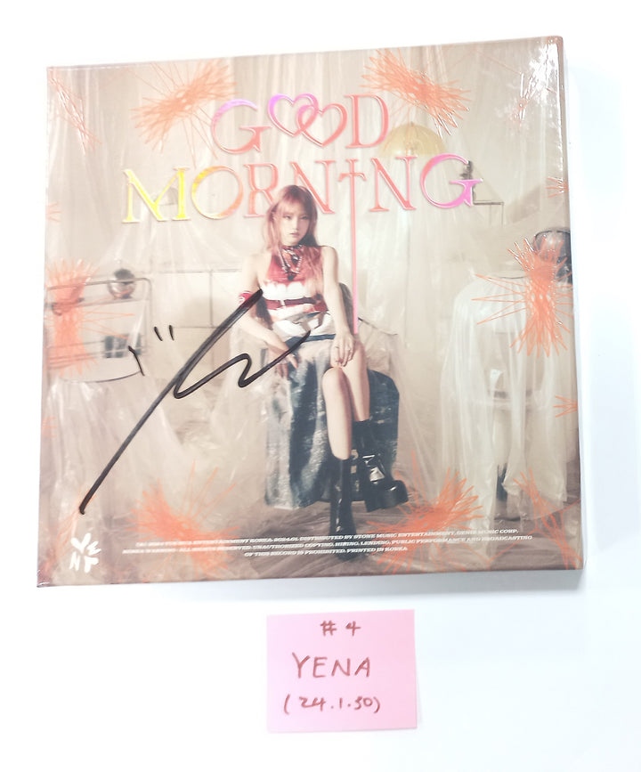 Yena 3rd Mini "Good Morning" - Hand Autographed(Signed) Promo Album [24.1.30]