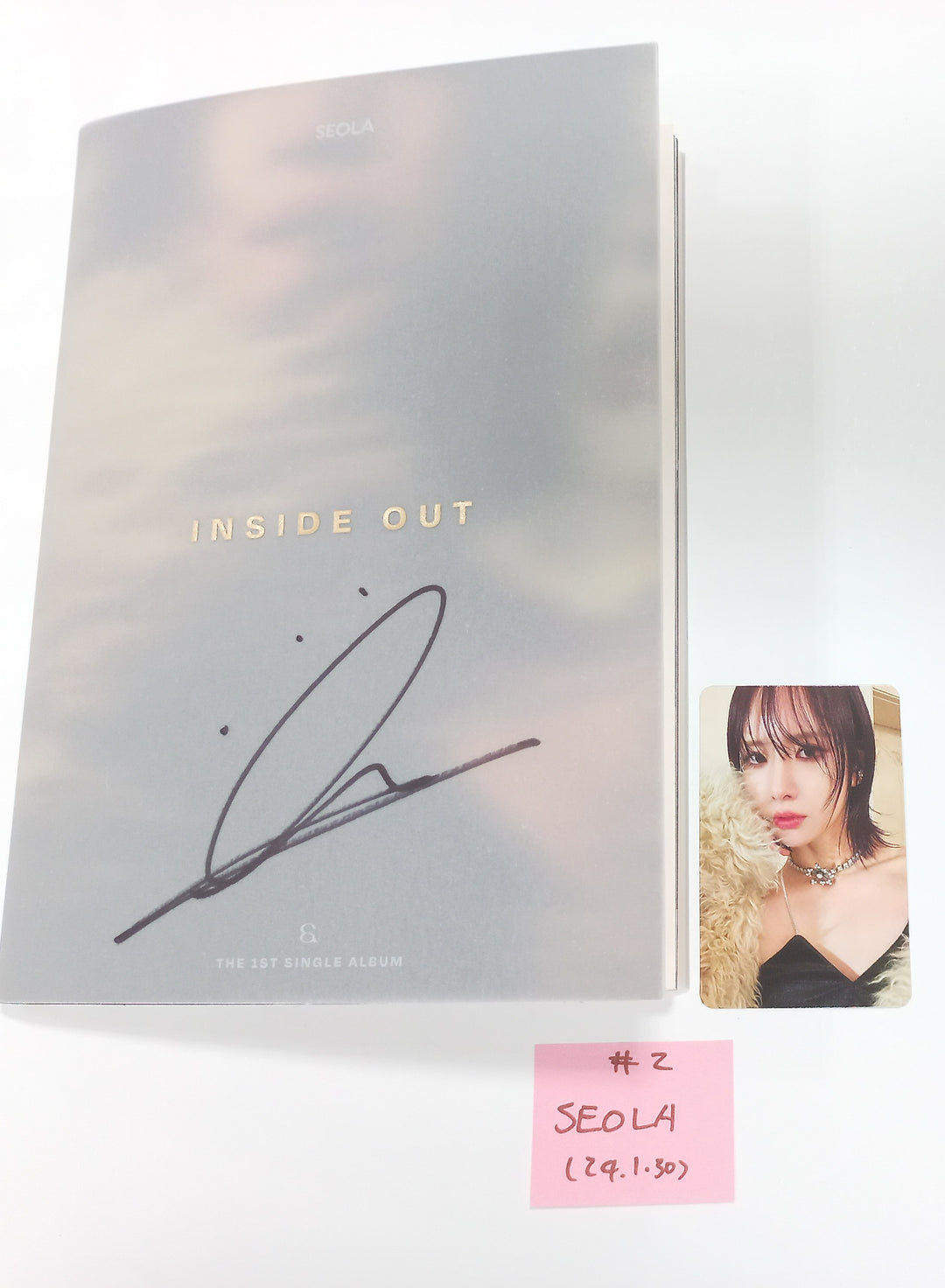 Seola (Of WJSN) "Inside Out" 1st Mini - Hand Autographed(Signed) Promo Album [24.1.30]