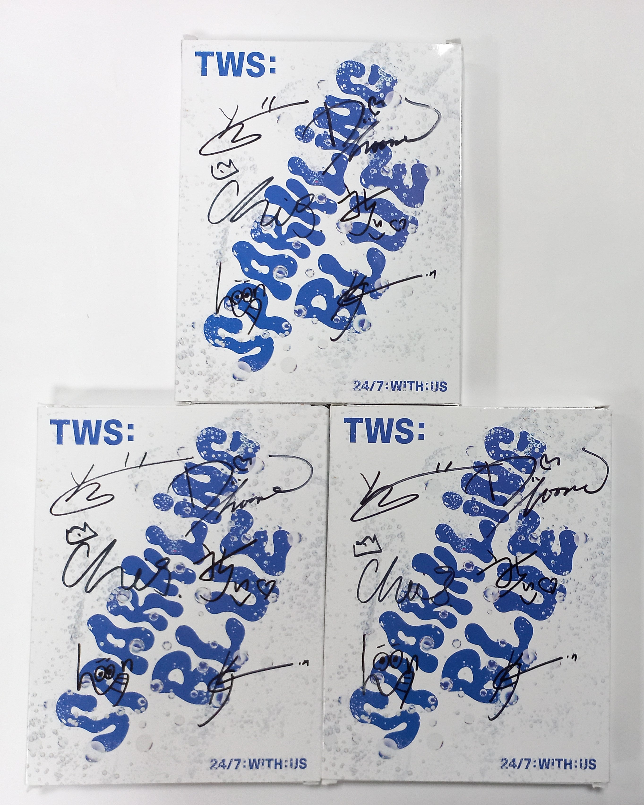 TWS Sparkling Blue サイン入りアルバム ① CD・DVD・ブルーレイ 