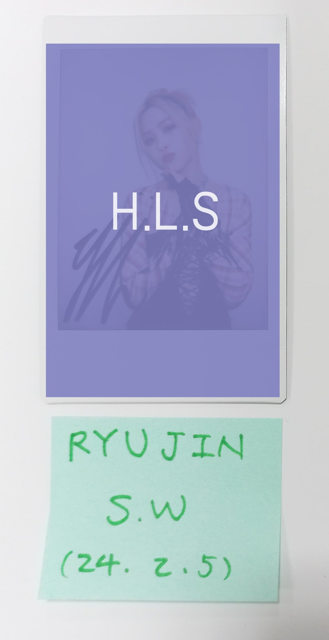 Ryujin (Of ITZY) 'BORN TO BE' - Hand Autographed(Signed) Polaroid ...