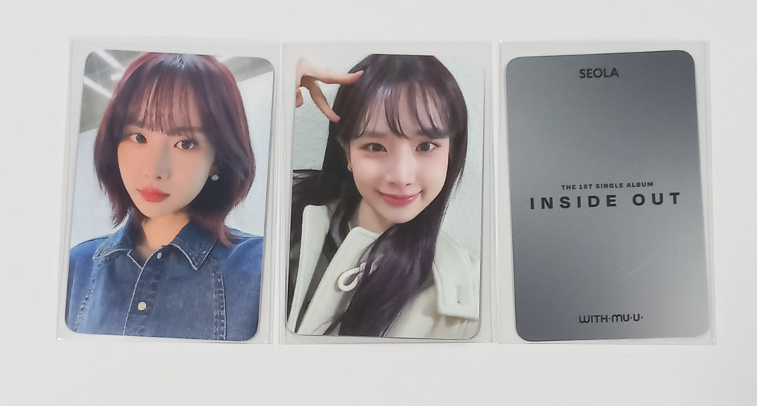 SEOLA (Of WJSN) "INSIDE OUT" - Withmuu Fansign Event Photocard [24.2.8]